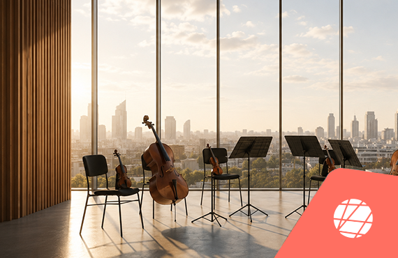 orchestra showing different instruments